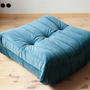 Togo Ottoman Velvet Sea Blue 3