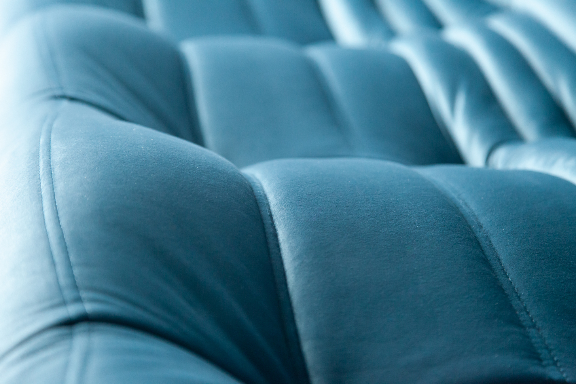 Togo Sofa 3-seater velvet sea blue 8