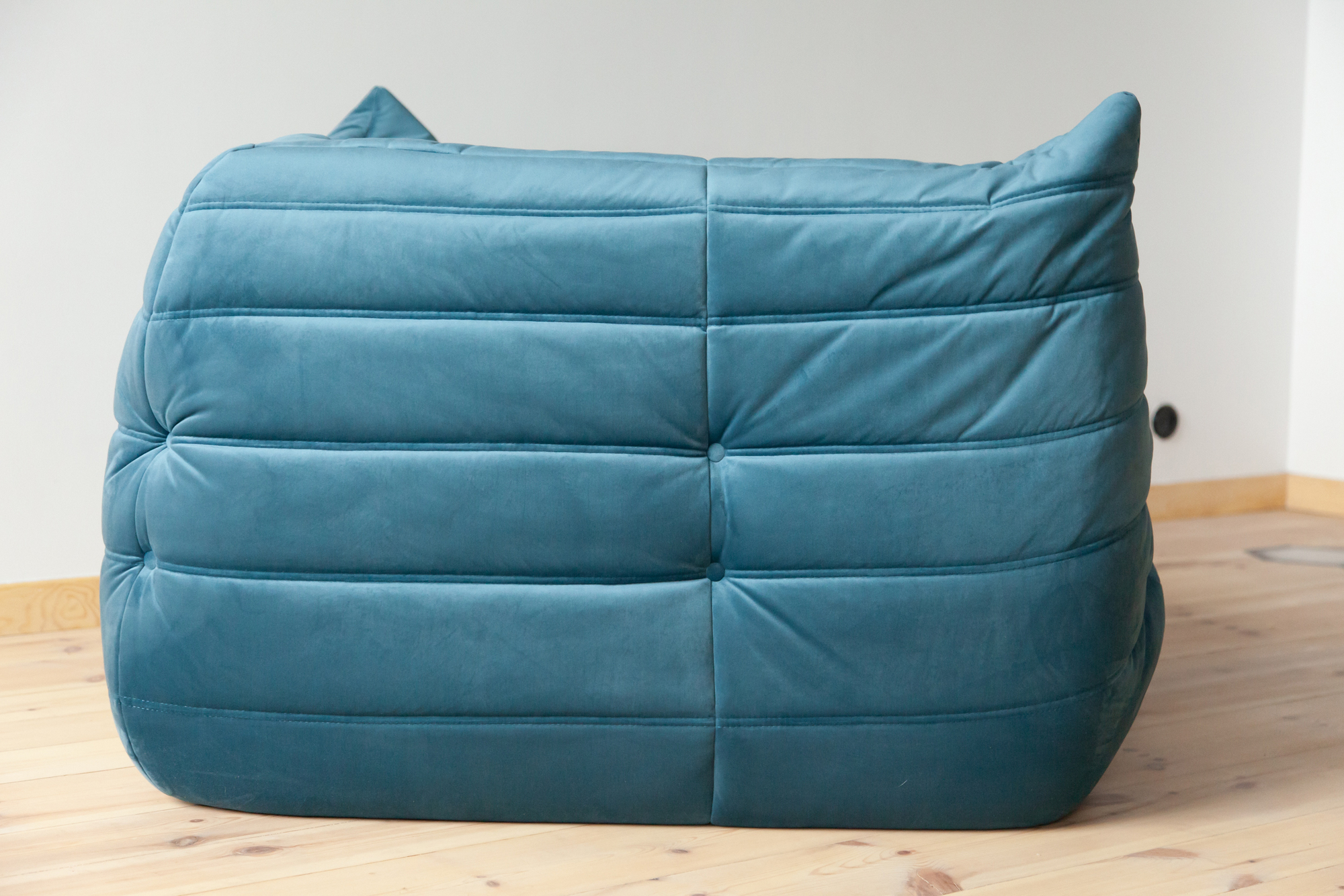Togo Corner Sofa Velvet Sea Blue 4