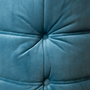 Togo Divano angolare in velluto blu mare 9