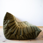 Togo Sofa 3-seater velvet khaki green 2