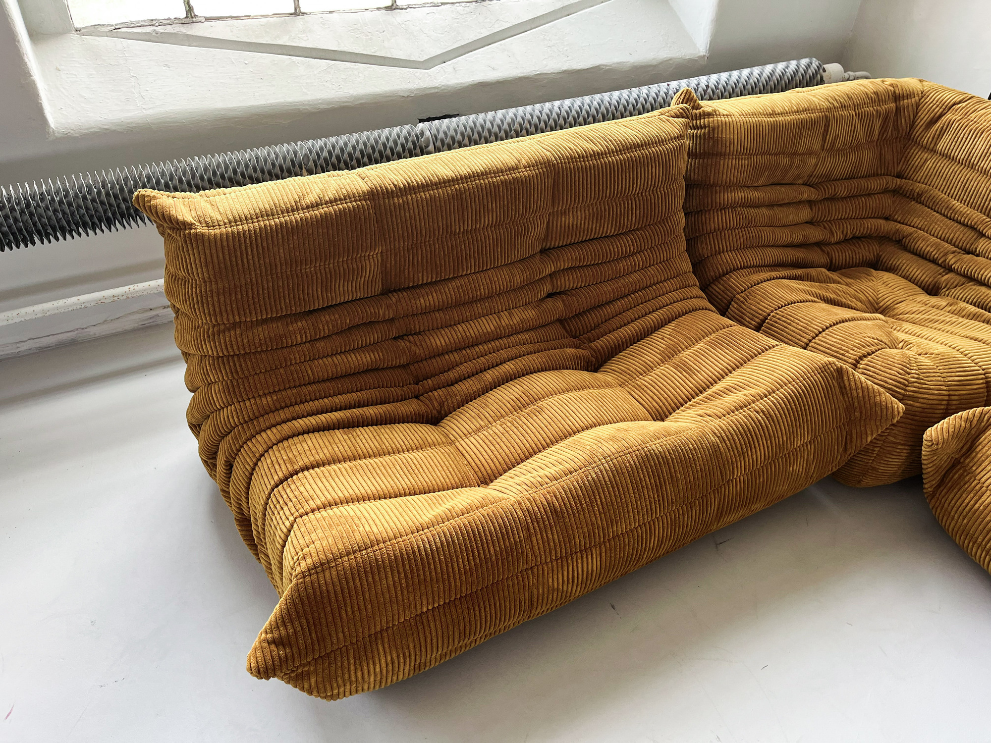 Togo Lounge Set 5-pc. Cord Sand Brown 4