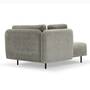 Ellis chaise longue removable armrest Planet Grey Green 1