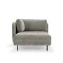Ellis chaise longue removable armrest Planet Grey Green 2
