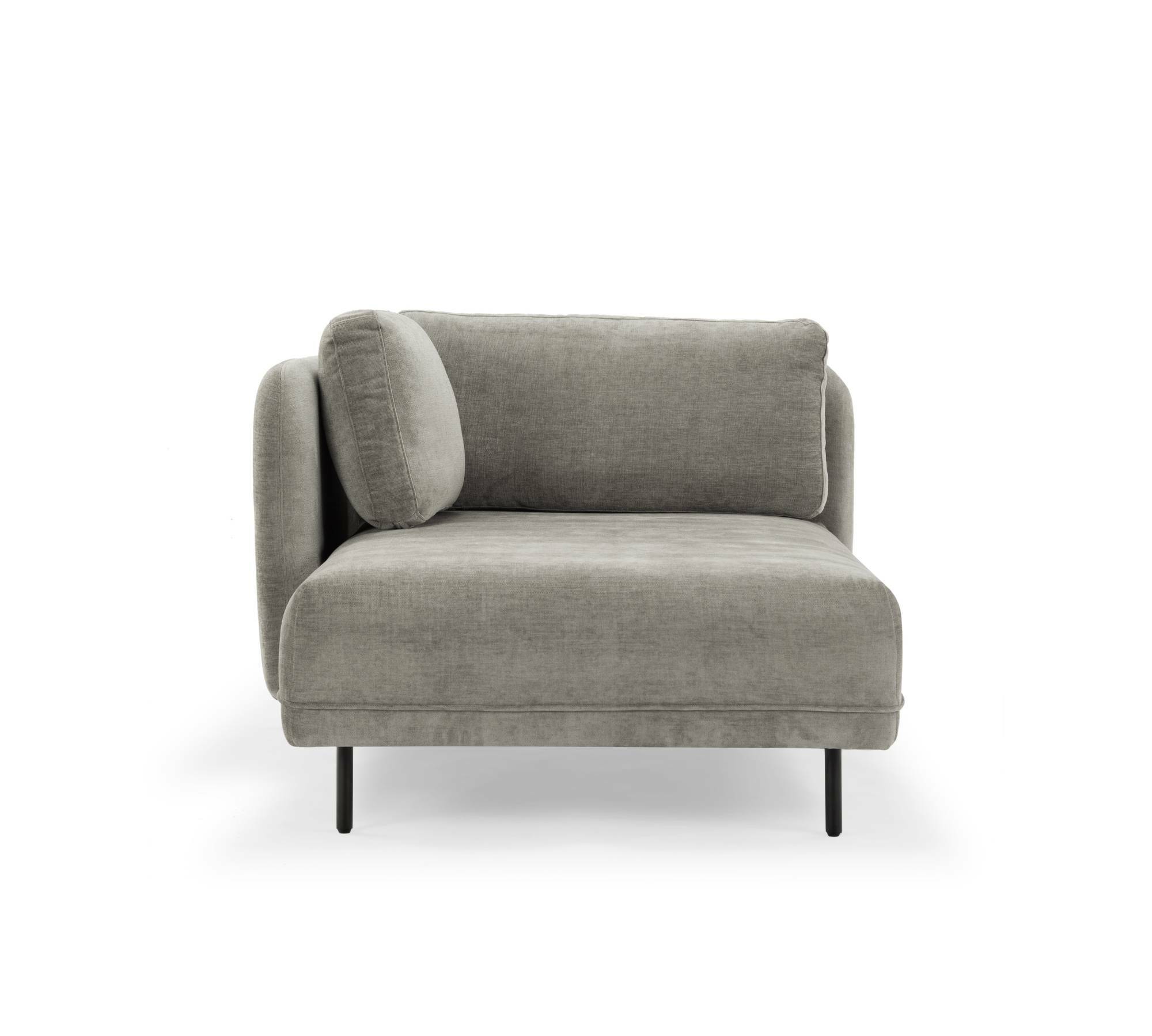 Ellis chaise longue removable armrest Planet Grey Green 2