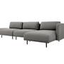 Ellis chaise longue removable armrest Planet Grey Green 3