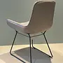 Leya Armchair Low Chair Textile Leather Sahara Stone 2