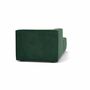 Dane 1-Seater Chaise Longue Left Velour Lux Dark Green 5