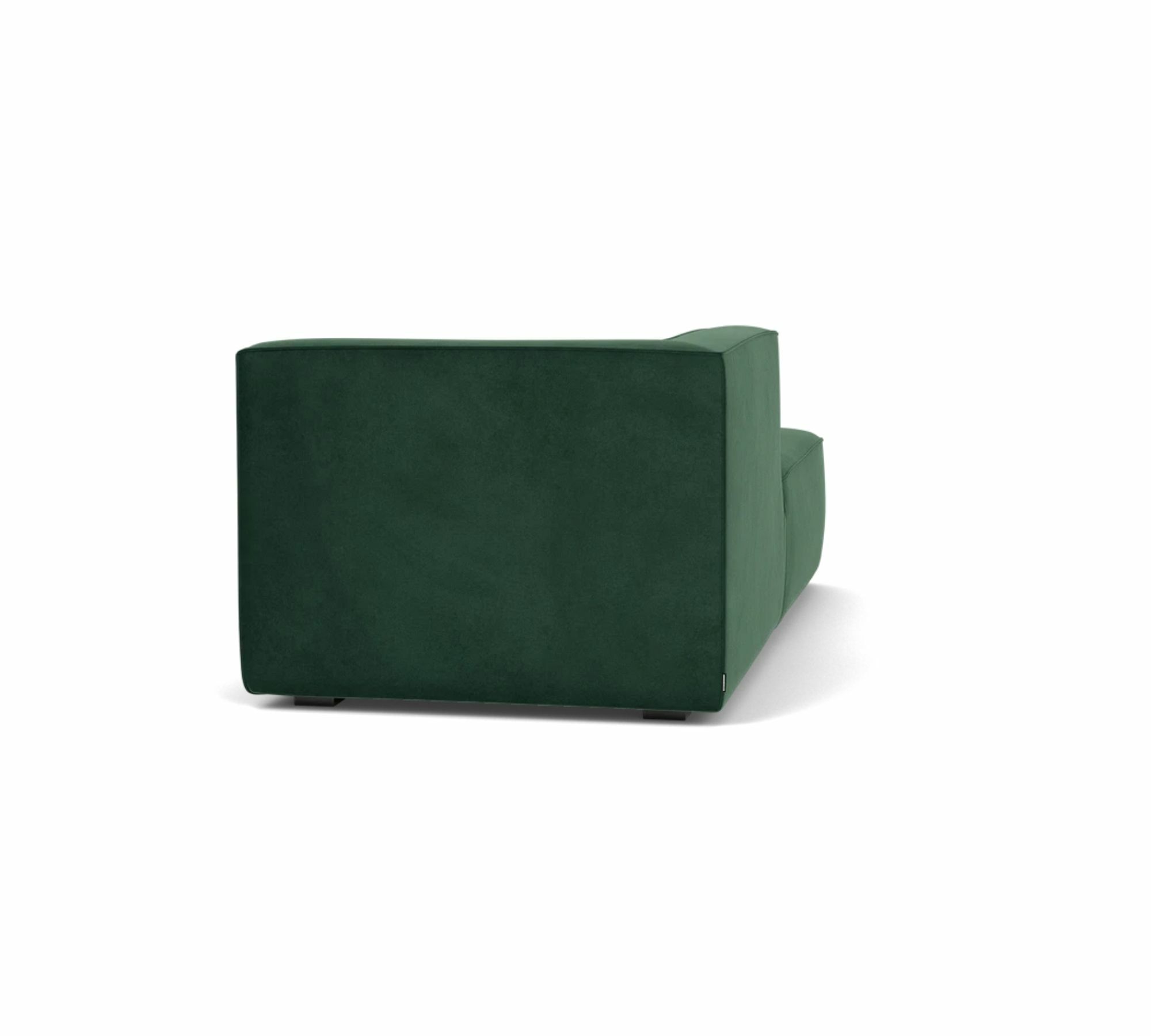 Dane 1-Seater Chaise Longue Left Velour Lux Dark Green 5