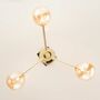 3-light ceiling lamp iron gold 5