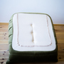 Togo Armchair and Ottoman Set Velvet Khaki Green 4