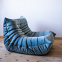 Togo Armchair Velvet Azure 1