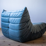Togo Armchair Velvet Azure 3