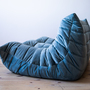 Togo Sofa 2-seater velvet azure blue 2
