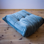 Togo Armchair and Ottoman Set Velvet Azure 3