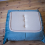 Togo Armchair and Ottoman Set Velvet Azure 4