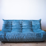 Togo Lounge Set 5-pc. Velvet Azure Blue 1