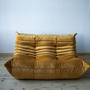 Togo Lounge Set 5-piece. Velvet Golden Yellow 2