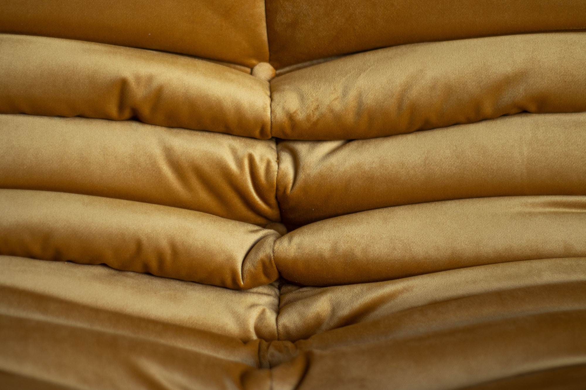 Togo Lounge Set 3-piece Velvet Gold Yellow 6