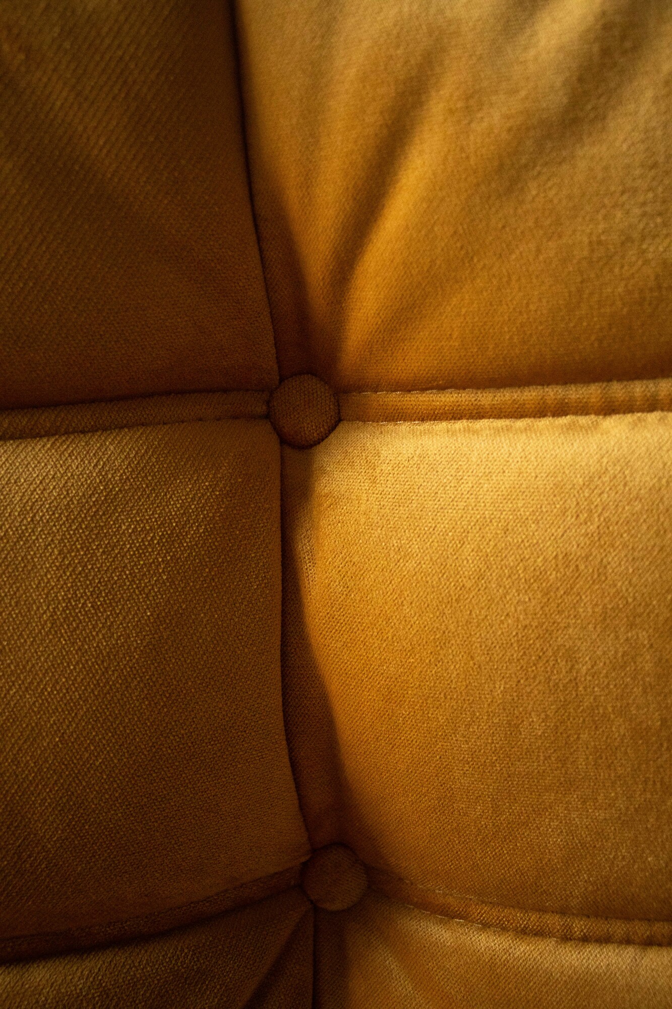 Togo Corner Sofa Velvet Gold Yellow 6