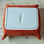 Togo Sessel und Ottoman Set Samt Orange 7