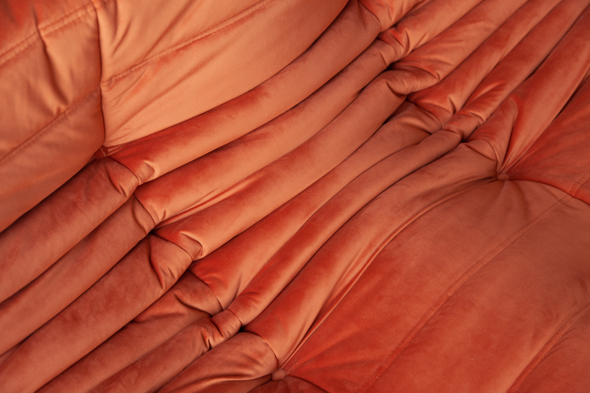Togo Sessel Samt Orange 7