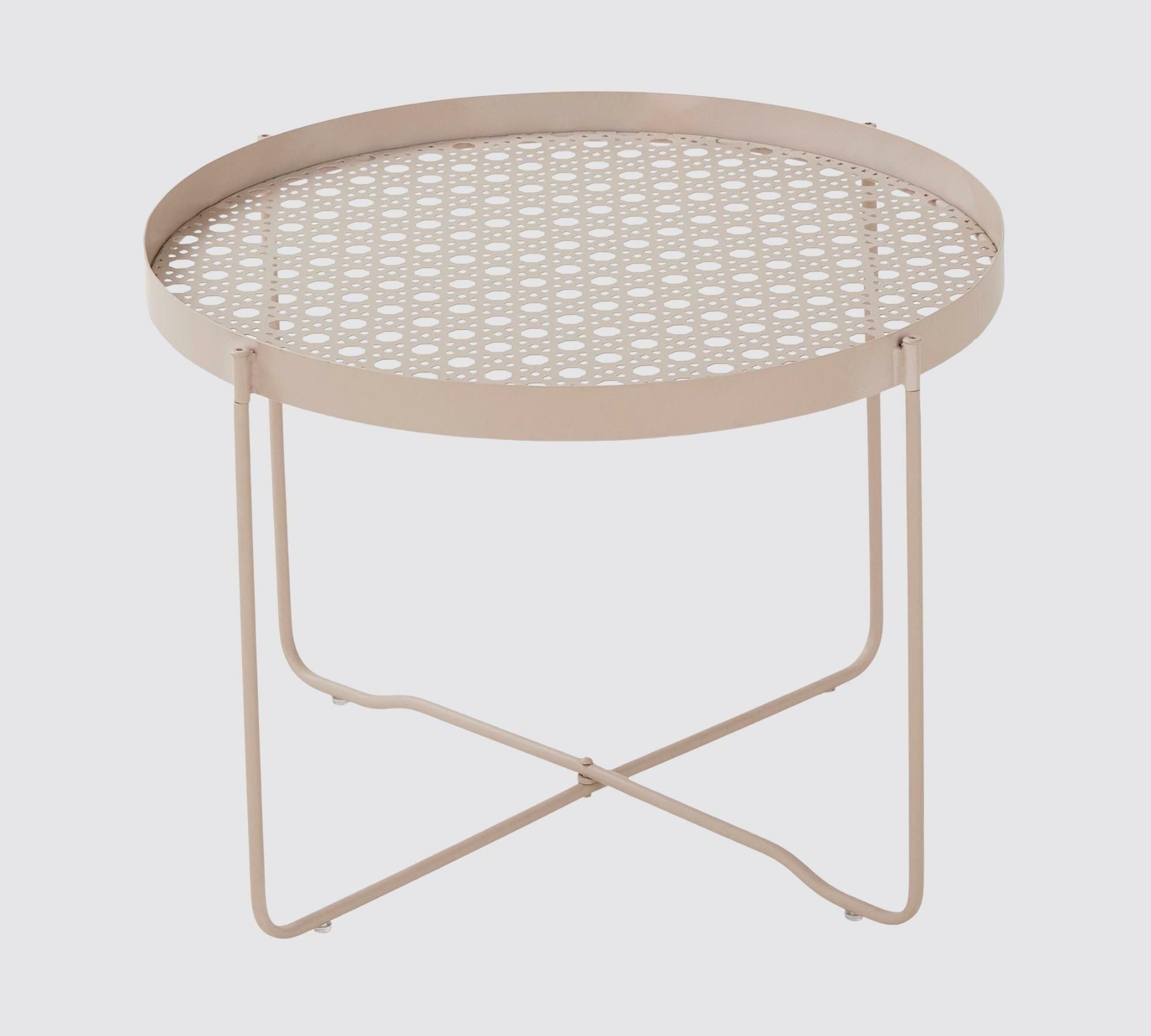 Gartentisch Stahl Beige 0