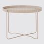 Gartentisch Stahl Beige 1