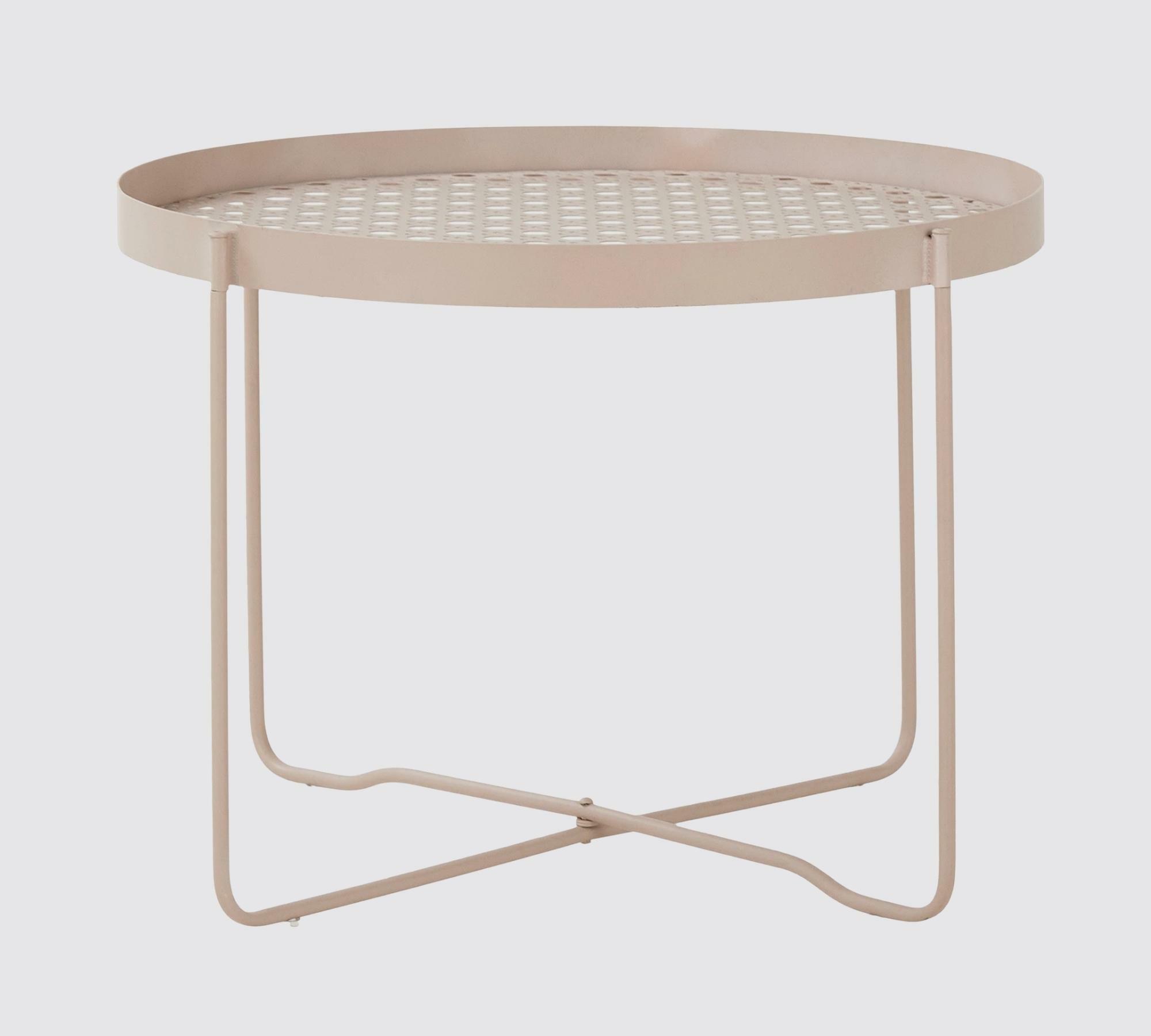 Gartentisch Stahl Beige 1