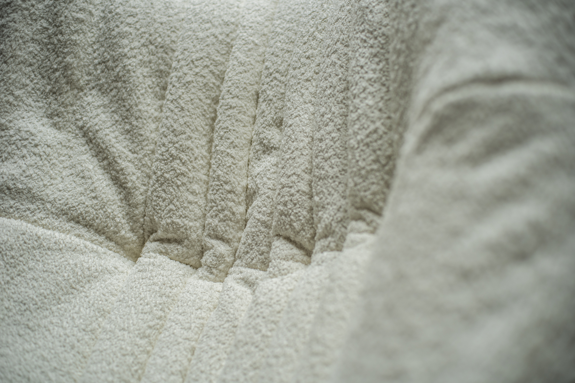 Togo Lounge Set 3-pc. Bouclé White 9