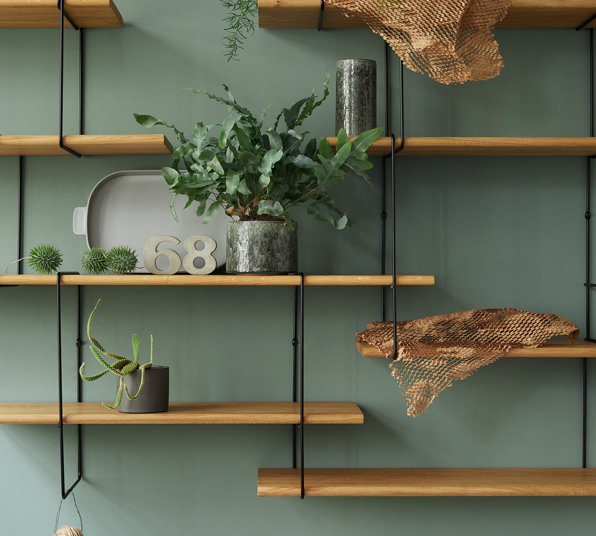Link set 1 Oak wood steel Natural 2