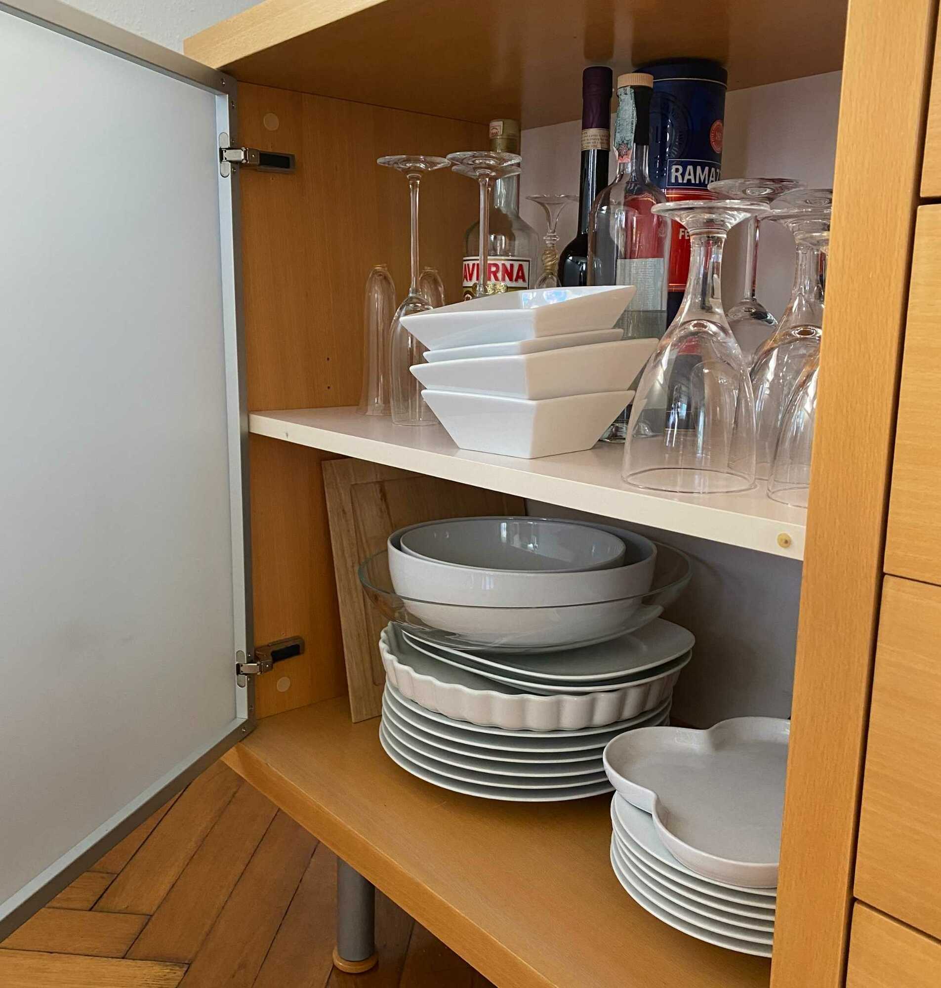 2000er Sideboard Milchglas 3