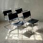 2x Thonet Freischwinger S 33 Leder Schwarz 8