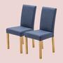 2x Esszimmerstuhl Jeansblau 0