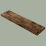 Floating shelf in dark wood look 0