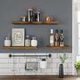 Floating shelf in dark wood look 2