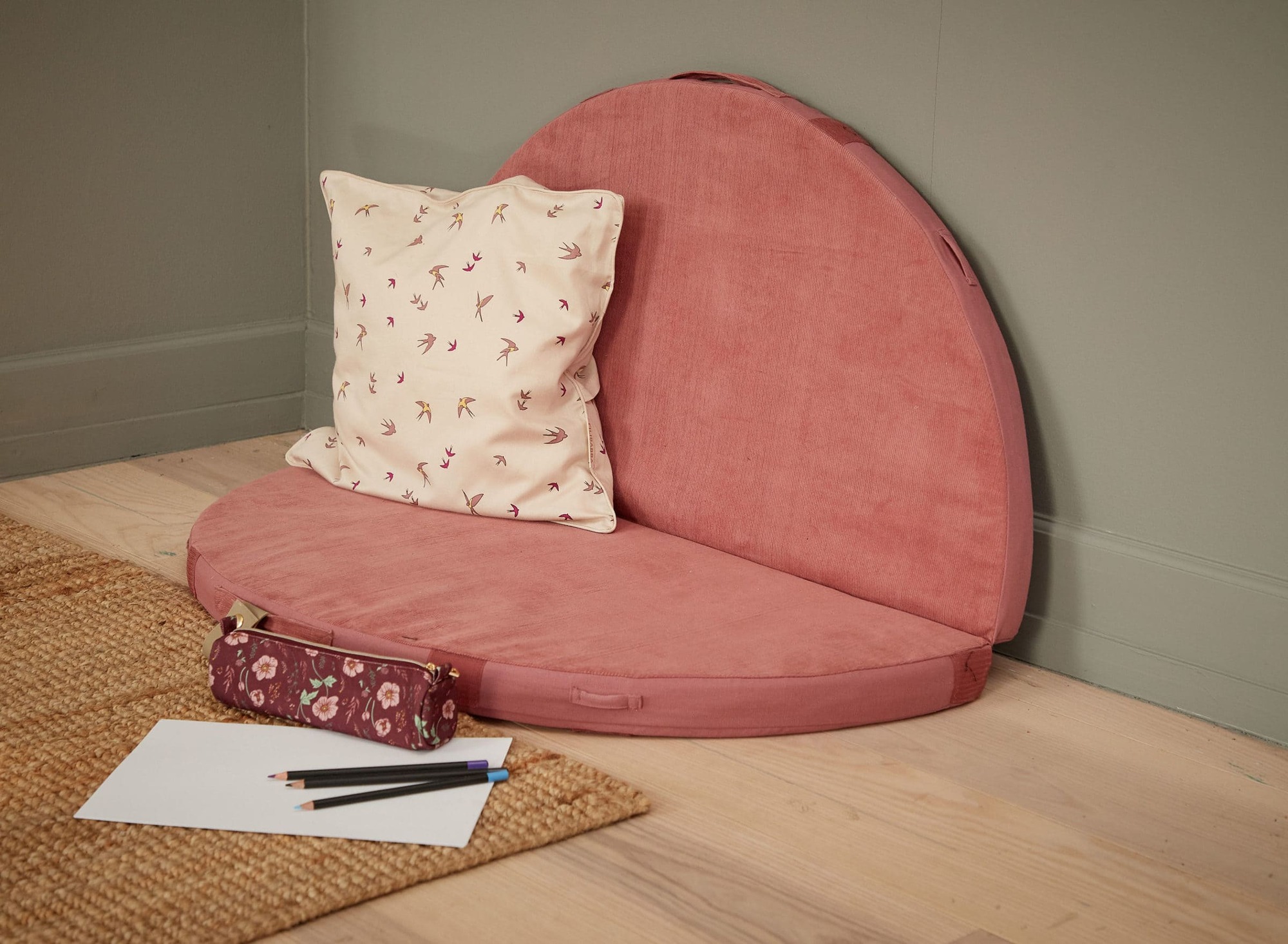 Loui Multi-Play Mat Organic Cotton Pink 3