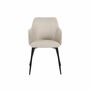 2x Armlehnstuhl Strukturstoff Beige 2