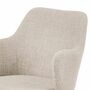 2x Armlehnstuhl Strukturstoff Beige 6