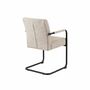 2x Freischwinger Metall Textil  Beige 5