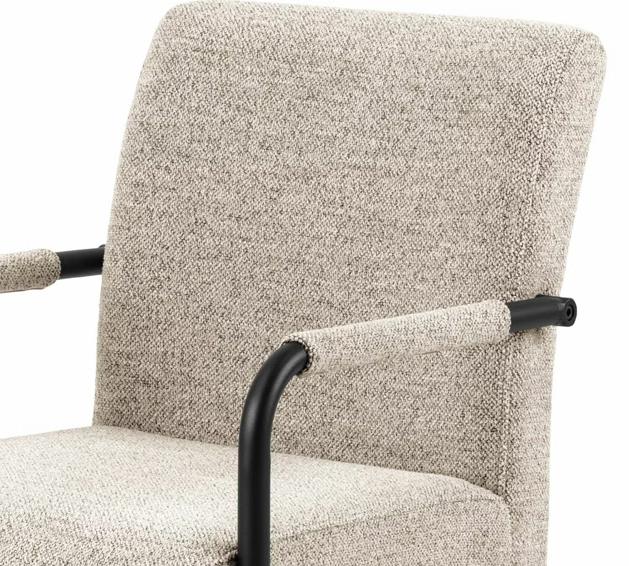2x Freischwinger Metall Textil  Beige 6