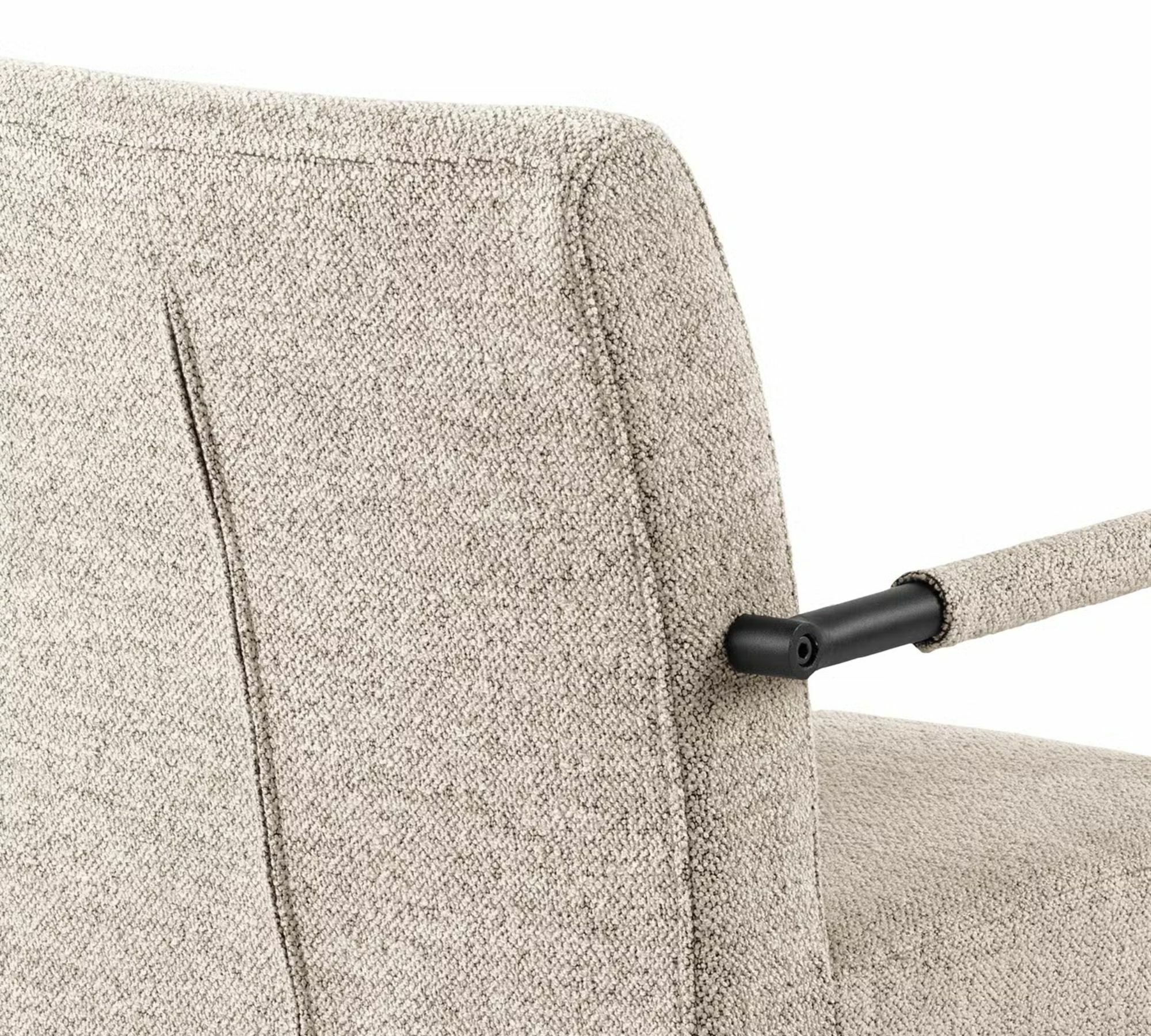 2x Freischwinger Metall Textil  Beige 7