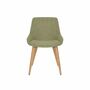 2x Upholstered chair Solid wood Textile Antique green 1
