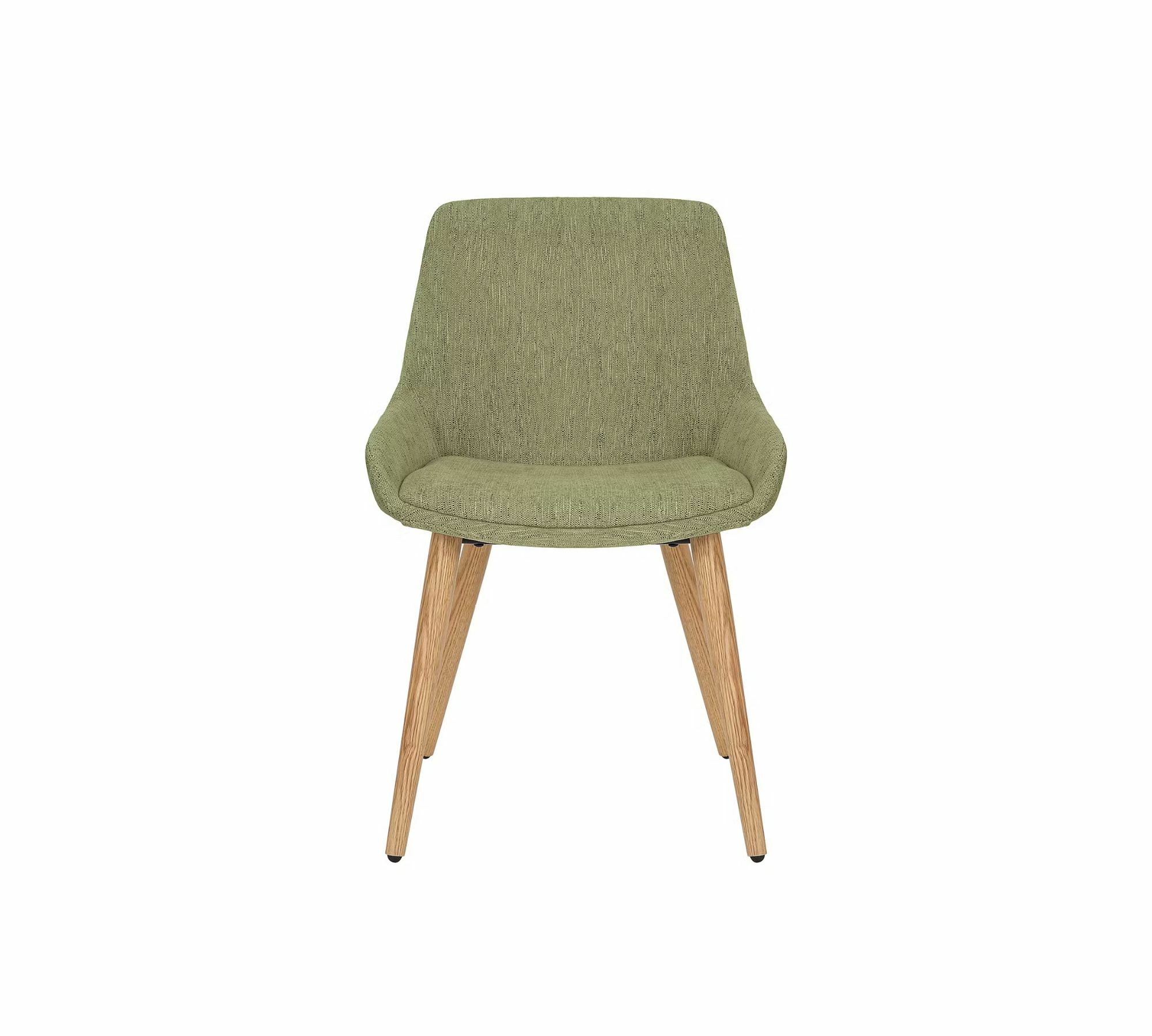 2x Upholstered chair Solid wood Textile Antique green 1
