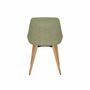 2x Upholstered chair Solid wood Textile Antique green 3