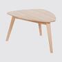 Coffee table beech solid brown 0