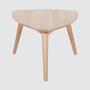Coffee table beech solid brown 3