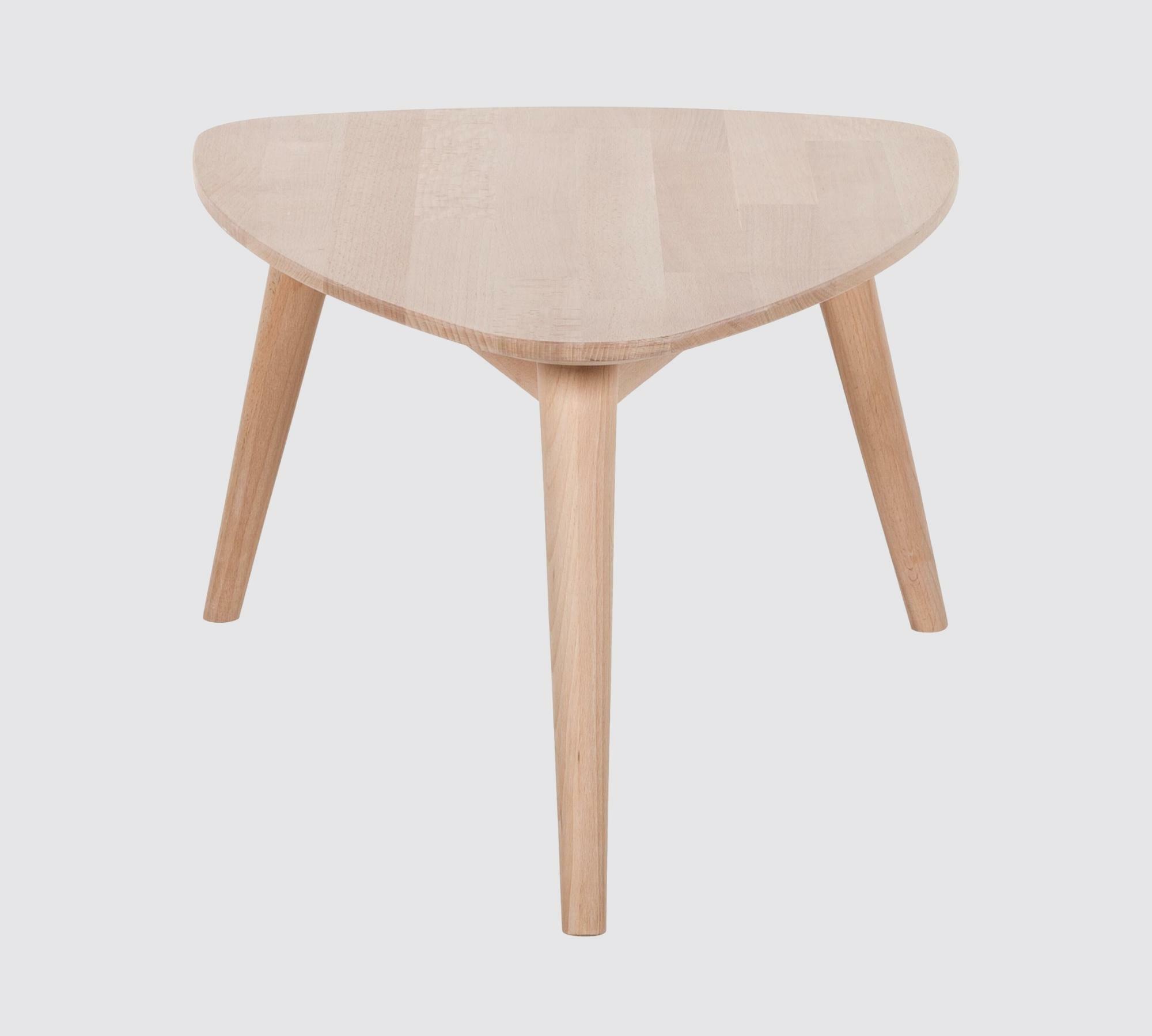 Coffee table beech solid brown 3