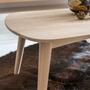 Coffee table beech solid brown 4