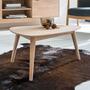 Coffee table beech solid brown 5